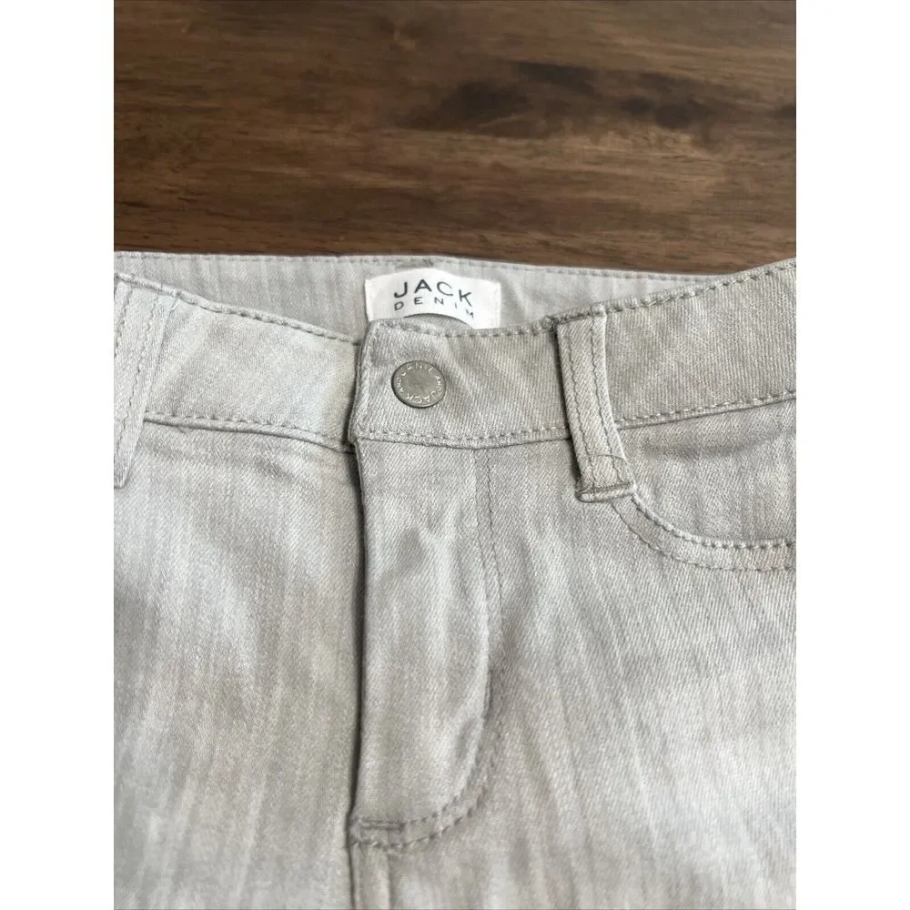 Janie & Jack Gray Denim Jeans Sz 5 Adjustable Waist Skinny - Picture 2 of 9